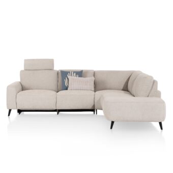Xooon CARINI 2,5-zits arm links elektrisch + ottomane rechts vada beige