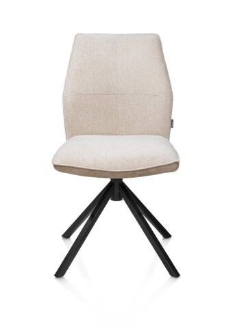 Xooon eetkamerstoel FRANKY draaibaar voorkant oregon / achterkant livigno beige