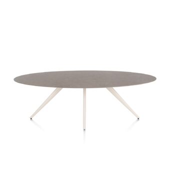 Xooon eetkamertafel SALUTI ellips 240x110 cm (4-poot creme) lava