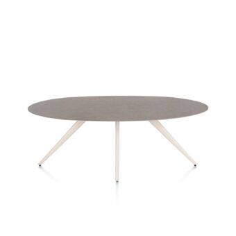 Xooon eetkamertafel SALUTI ellips 210x105 cm (4-poot creme) lava