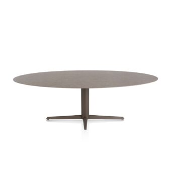 Xooon eetkamertafel SALUTI ellips 240x110 cm (teenpoot steelbrown) lava