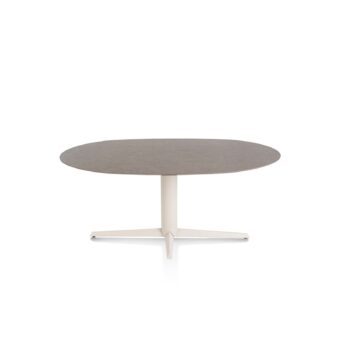 Xooon eetkamertafel SALUTI ellips 180x105 cm (teenpoot creme) lava