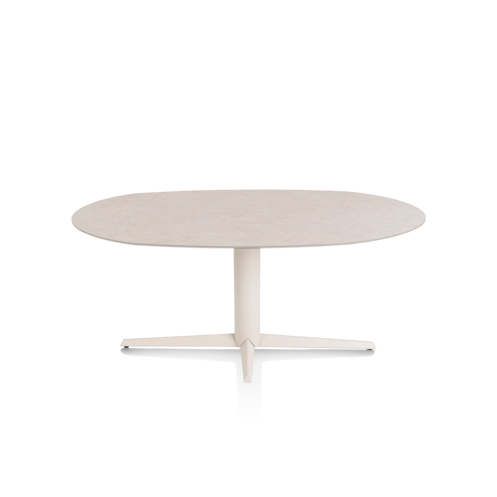 Xooon eetkamertafel SALUTI ellips 180×105 cm (teenpoot creme) light sand